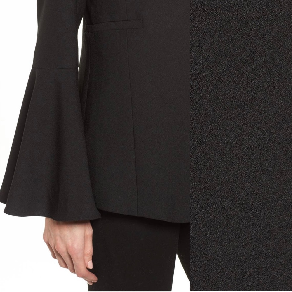 Halogen black bell sleeve blazer. Size Large